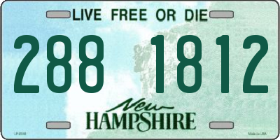 NH license plate 2881812