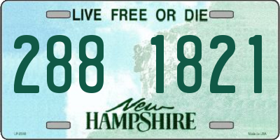 NH license plate 2881821
