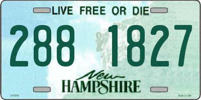 NH license plate 2881827