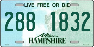 NH license plate 2881832