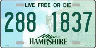 NH license plate 2881837