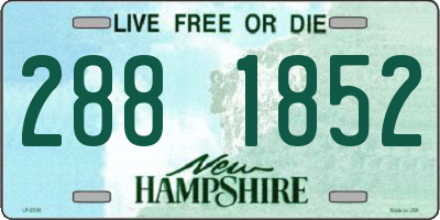 NH license plate 2881852