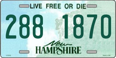 NH license plate 2881870