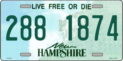 NH license plate 2881874