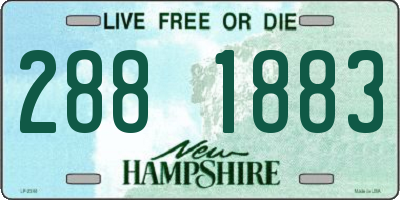 NH license plate 2881883