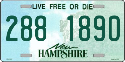 NH license plate 2881890