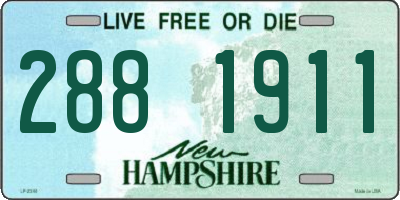 NH license plate 2881911