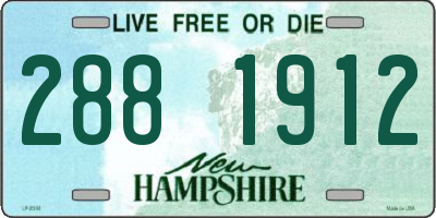 NH license plate 2881912
