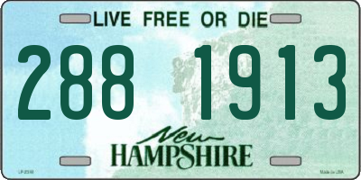 NH license plate 2881913
