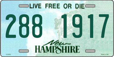 NH license plate 2881917