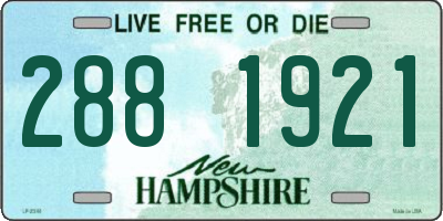 NH license plate 2881921