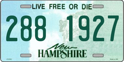 NH license plate 2881927