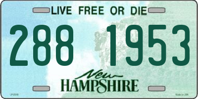 NH license plate 2881953