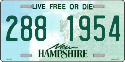 NH license plate 2881954