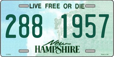 NH license plate 2881957