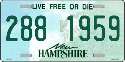 NH license plate 2881959