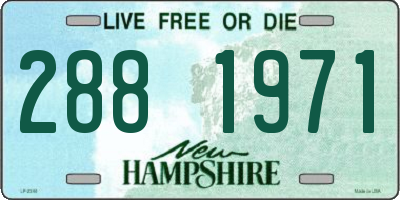 NH license plate 2881971