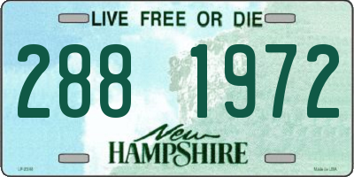 NH license plate 2881972