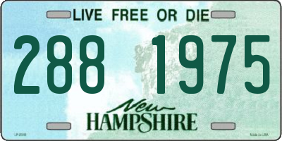 NH license plate 2881975