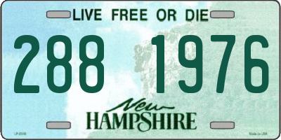NH license plate 2881976