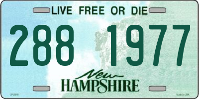 NH license plate 2881977