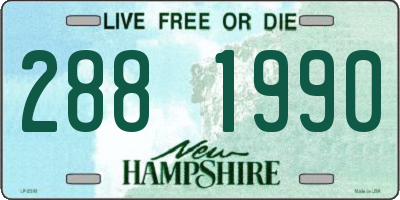 NH license plate 2881990