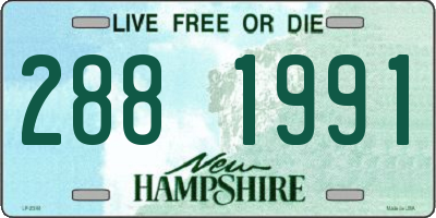 NH license plate 2881991