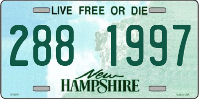 NH license plate 2881997