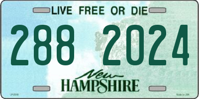 NH license plate 2882024
