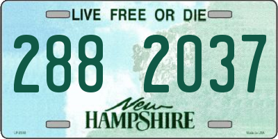 NH license plate 2882037