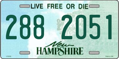 NH license plate 2882051