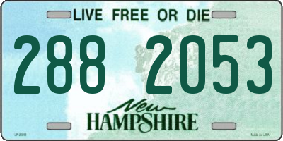 NH license plate 2882053