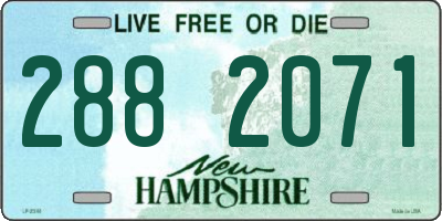NH license plate 2882071