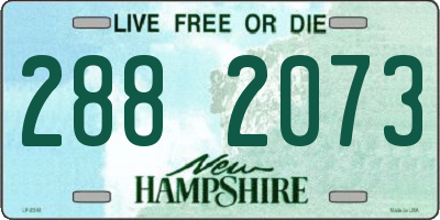 NH license plate 2882073
