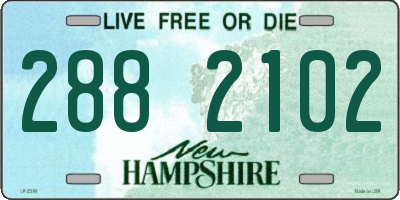 NH license plate 2882102