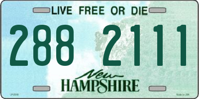 NH license plate 2882111