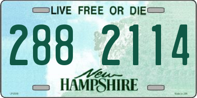 NH license plate 2882114