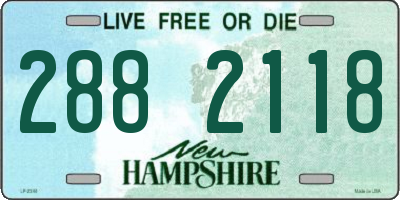 NH license plate 2882118