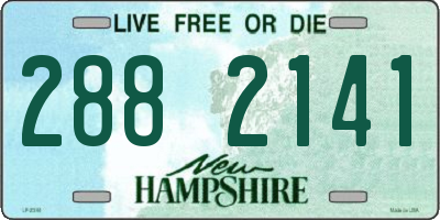 NH license plate 2882141