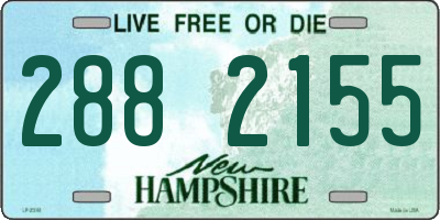 NH license plate 2882155
