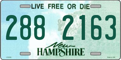 NH license plate 2882163