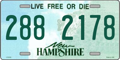 NH license plate 2882178
