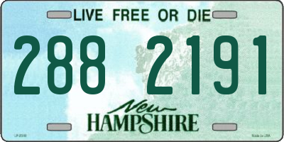 NH license plate 2882191