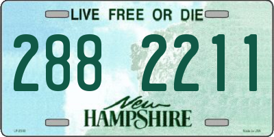 NH license plate 2882211