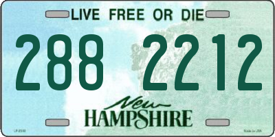 NH license plate 2882212