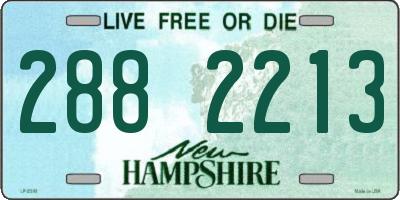 NH license plate 2882213