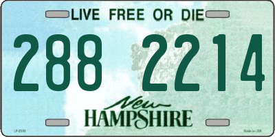 NH license plate 2882214
