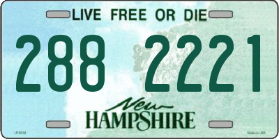 NH license plate 2882221