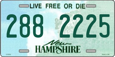 NH license plate 2882225