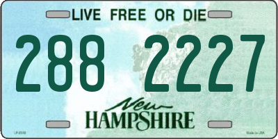 NH license plate 2882227